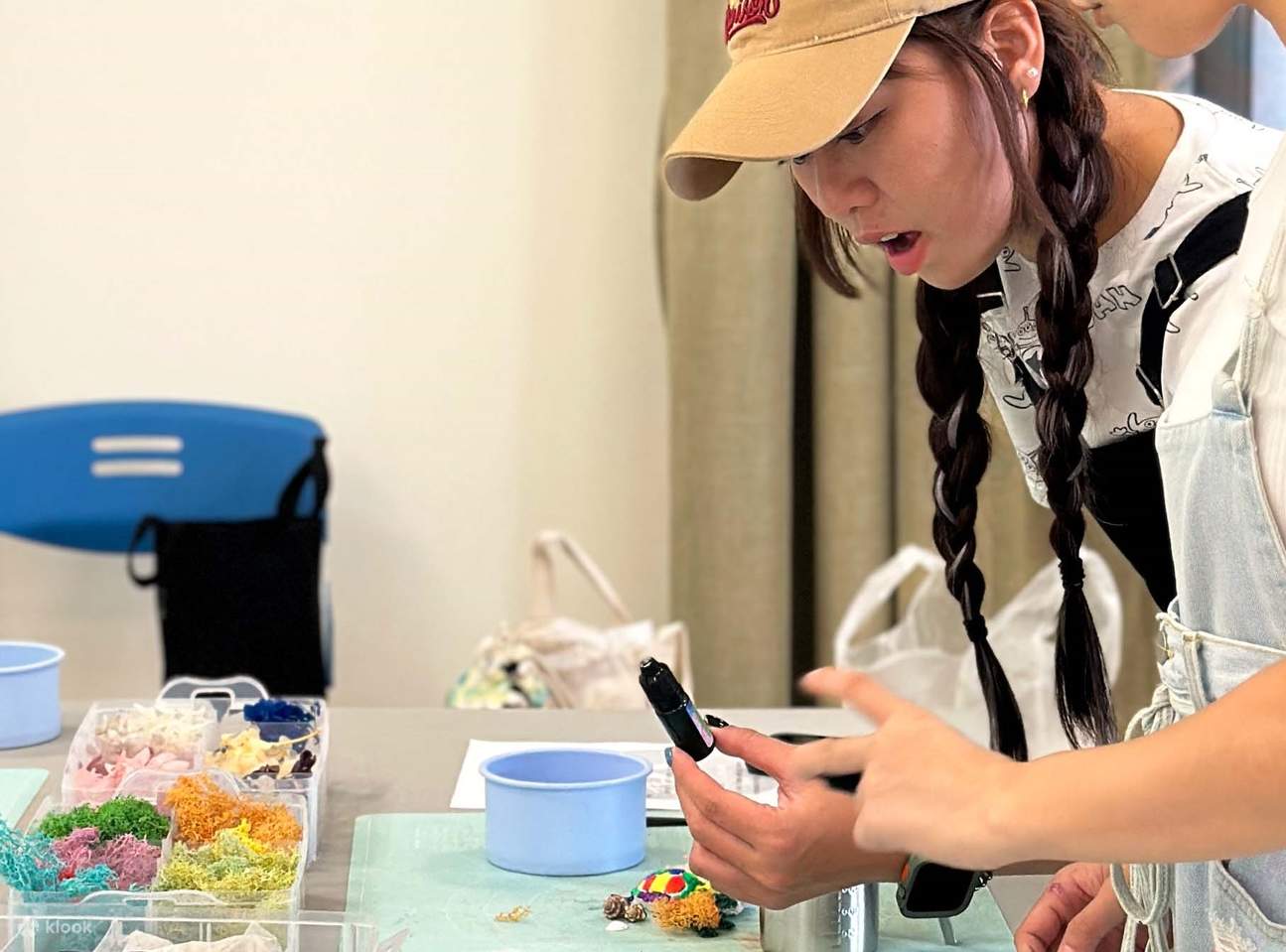 Mélange de couleurs de bougies